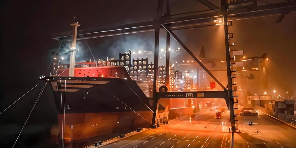 大連集裝箱港口首次空箱“船舶直發鐵路”作業